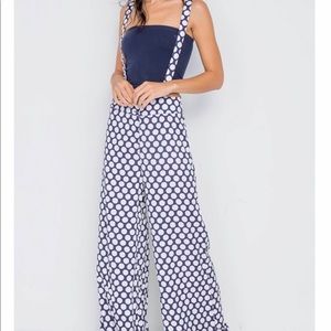 NWT polka dots & suspenders